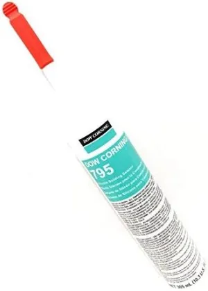 Dow Corning 795 Silicone Sealant - Black - with Cap (1pc) - by THE SAVVIE STORE