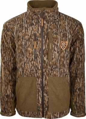Drake Waterfowl HydroHush Heavyweight Full Zip Jacket with Agion Active XL™ Mossy Oak Bottomland Medium