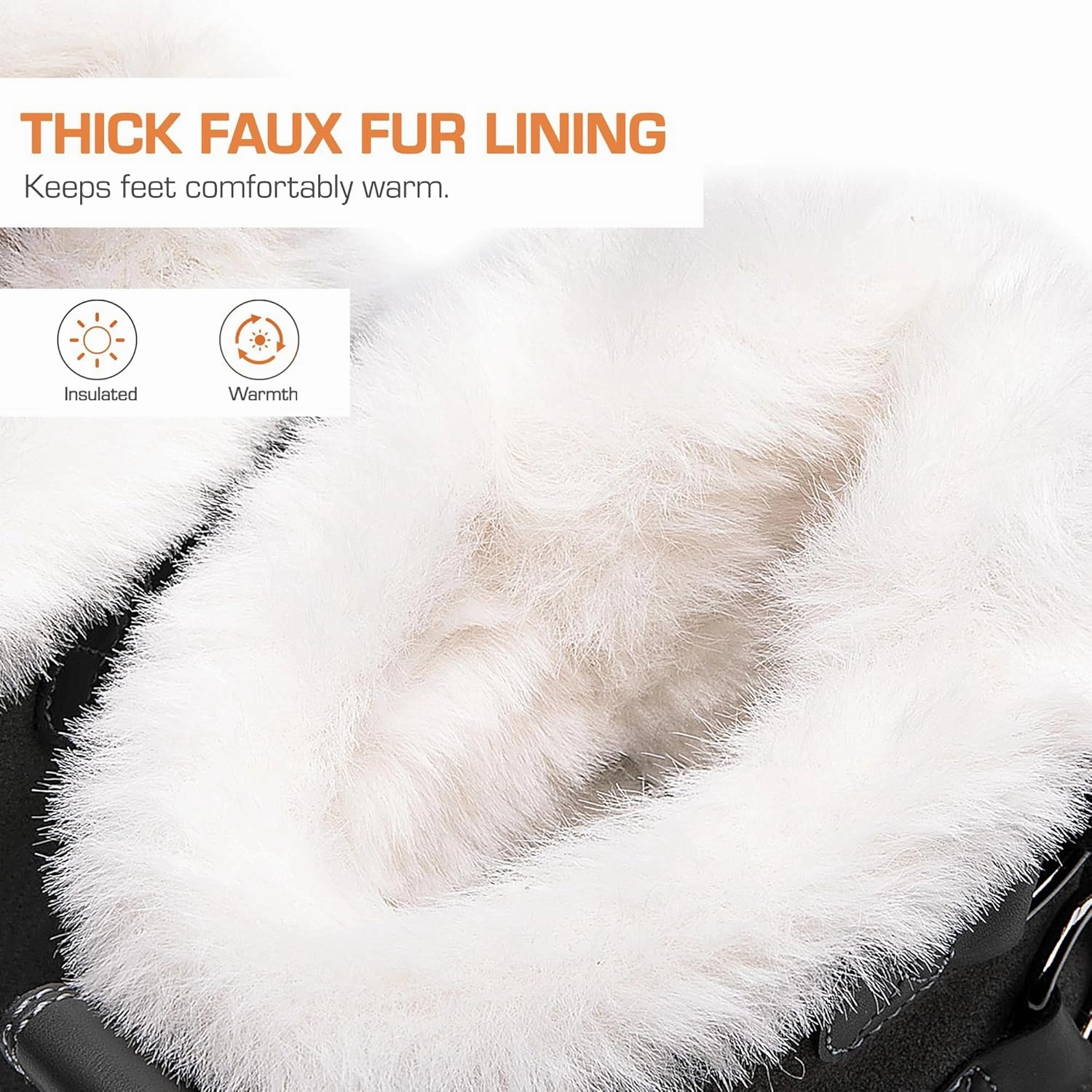 DREAM PAIRS Ankle Winter Boots for Women Snow Boots Anti-Slip Resistant Classic Warm Faux Fur Lined Lace Up for Outdoor Hiking Walking