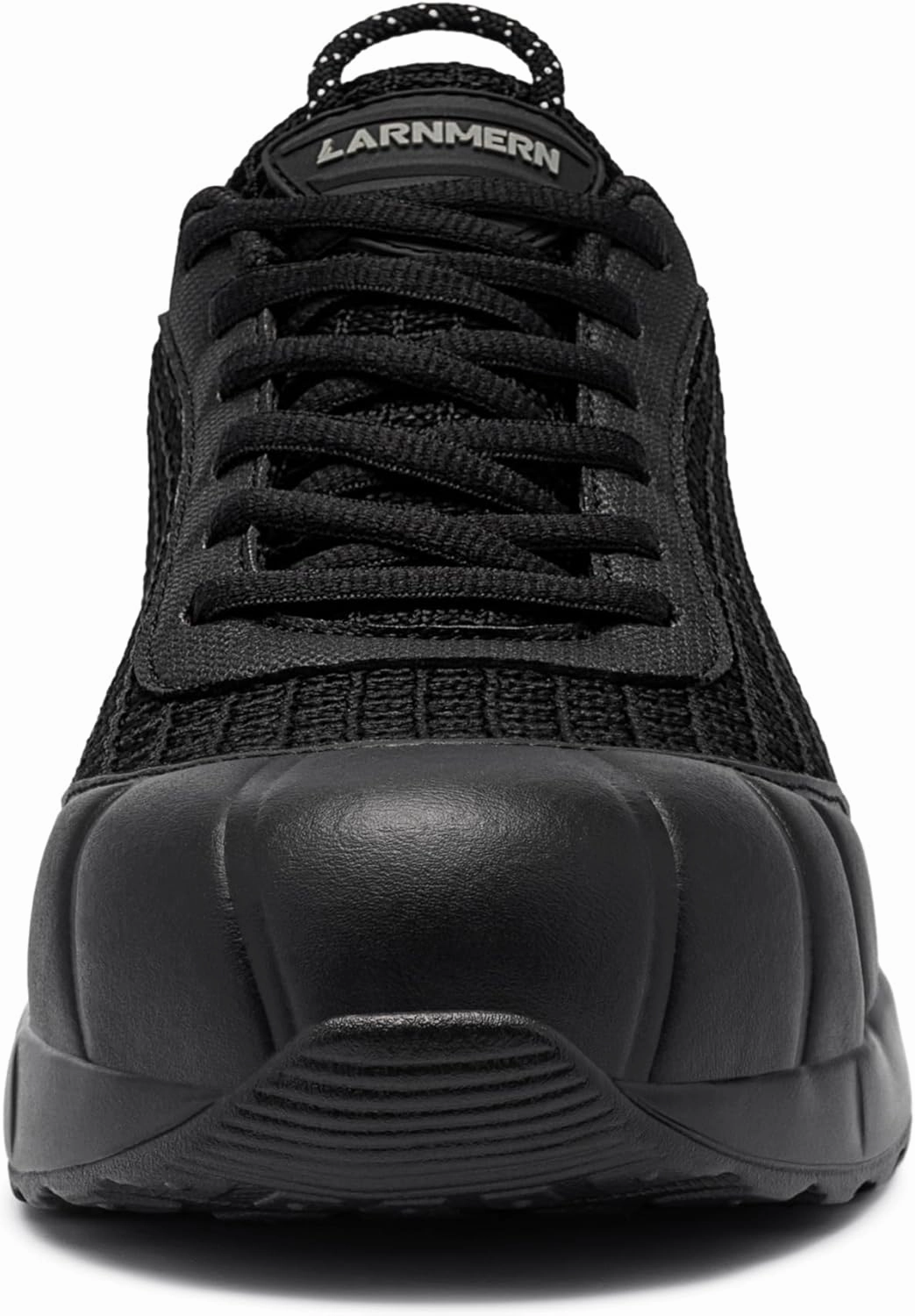 DYKHMILY Steel Toe Shoes for Men Air Cushion Safety Shoe Pull On Comfortable Work Breathable Lightweight Tennis Sneakers