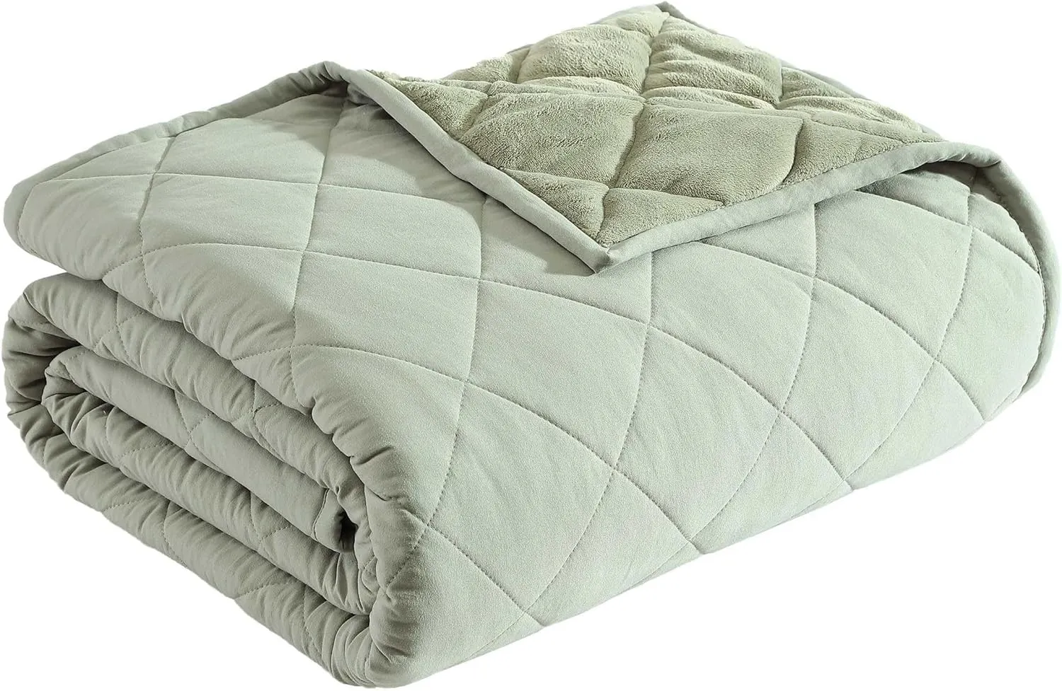 Eddie Bauer - Twin Blanket, Soft & Cozy Bedding, Quilted Home Decor (Classic Solid Green, Twin)