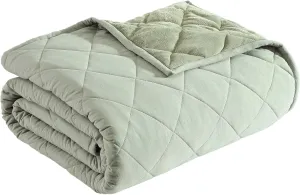 Eddie Bauer - Twin Blanket, Soft & Cozy Bedding, Quilted Home Decor (Classic Solid Green, Twin)