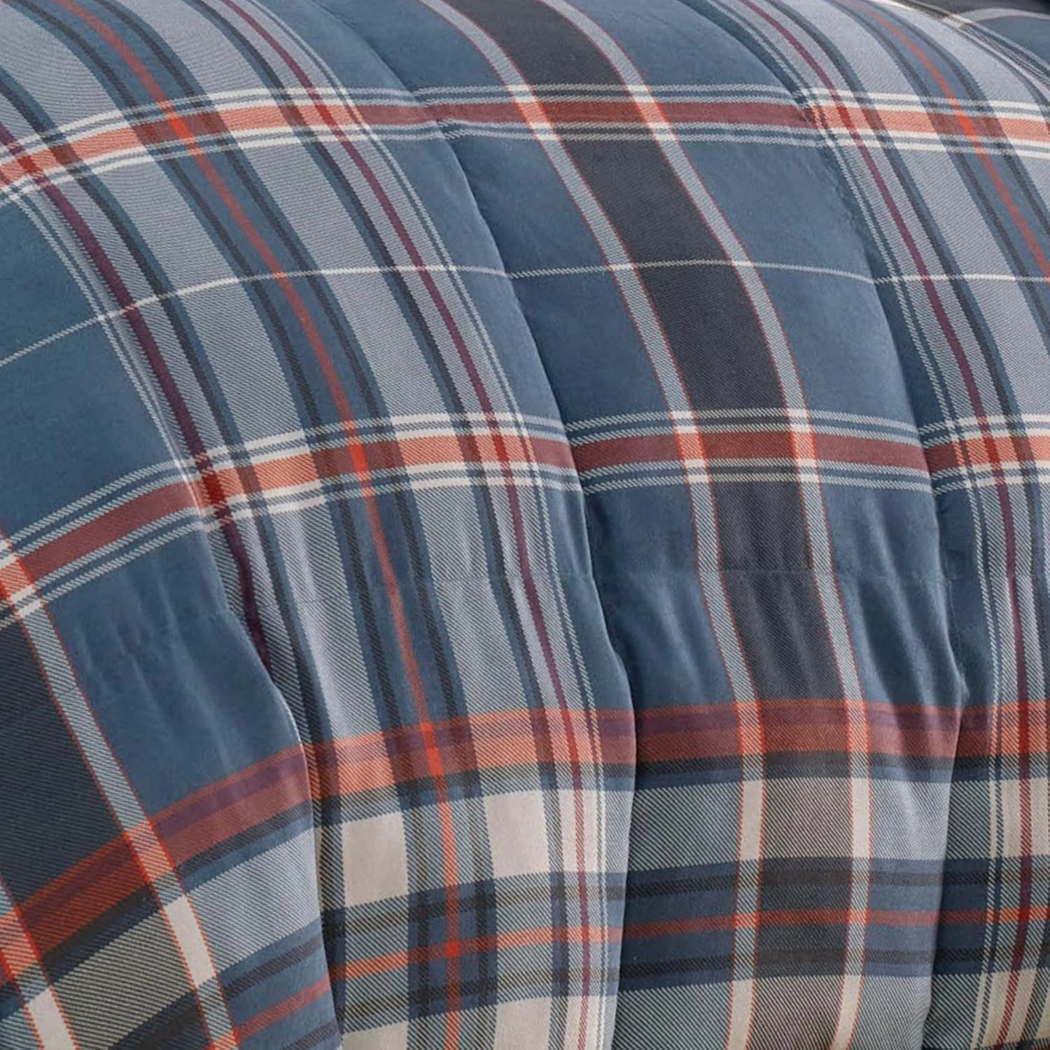 Eddie Bauer - Queen Comforter Set, Reversible Down Alt Bedding with Matching Shams, Home Decor for Colder Months (Shasta Lake Navy, Queen)