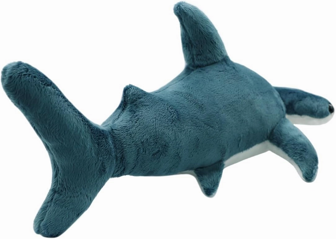 ELAINREN Lifelike Hammerhead Plush Toy Ultra-Soft Hammer Head Shark Stuffed Pillow Cuddly Blue Whale Plushie Cushion/39.37''