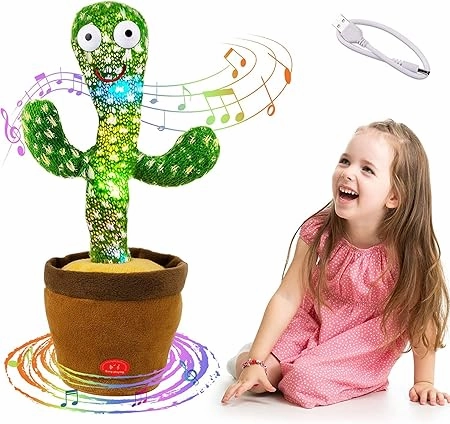 Electric Dancing Talking Singing Cactus Toy