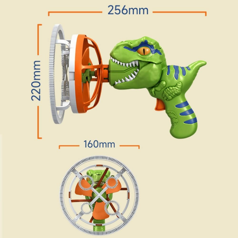Electric Dinosaur Bubble Machine, Dinosaur Bubble Blower Toy for Kids Automatic Bubble Machine, Dino Bubble Wand Cool Outdoor Dinosaur Toys for Ages 3 4 5 6 7 8 Year Boys & Girls (Red)