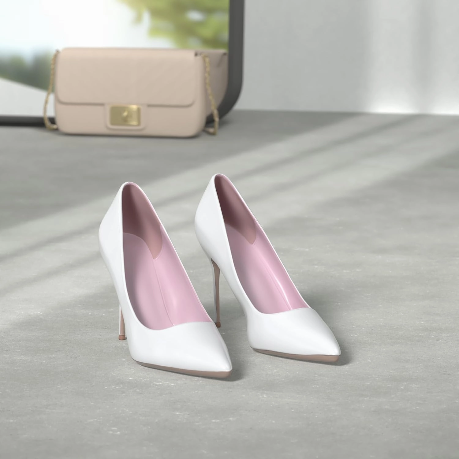 Elisabet Tang Women Pumps, Pointed Toe High Heel 4.7 inch/12cm Party Stiletto Heels Shoes