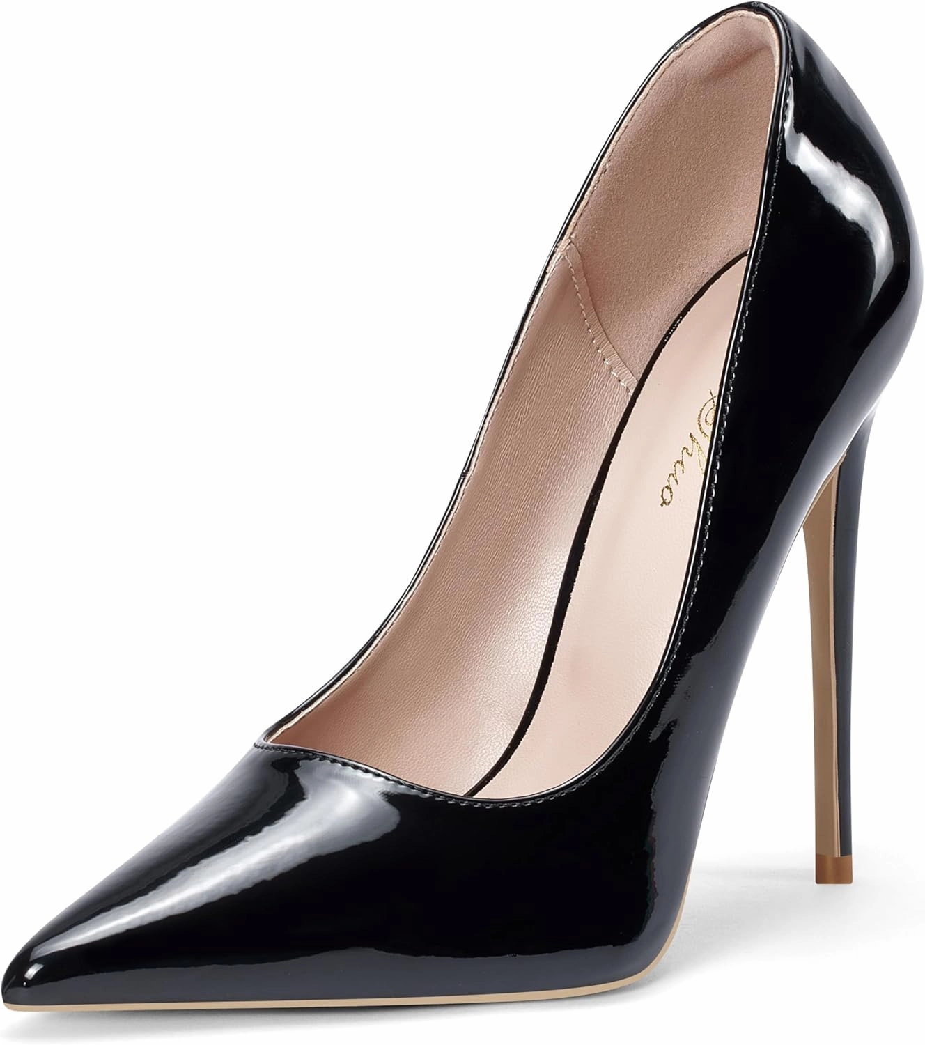 Elisabet Tang Women Pumps, Pointed Toe High Heel 4.7 inch/12cm Party Stiletto Heels Shoes Matte