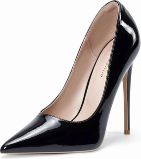 Elisabet Tang Women Pumps, Pointed Toe High Heel 4.7 inch/12cm Party Stiletto Heels Shoes Matte
