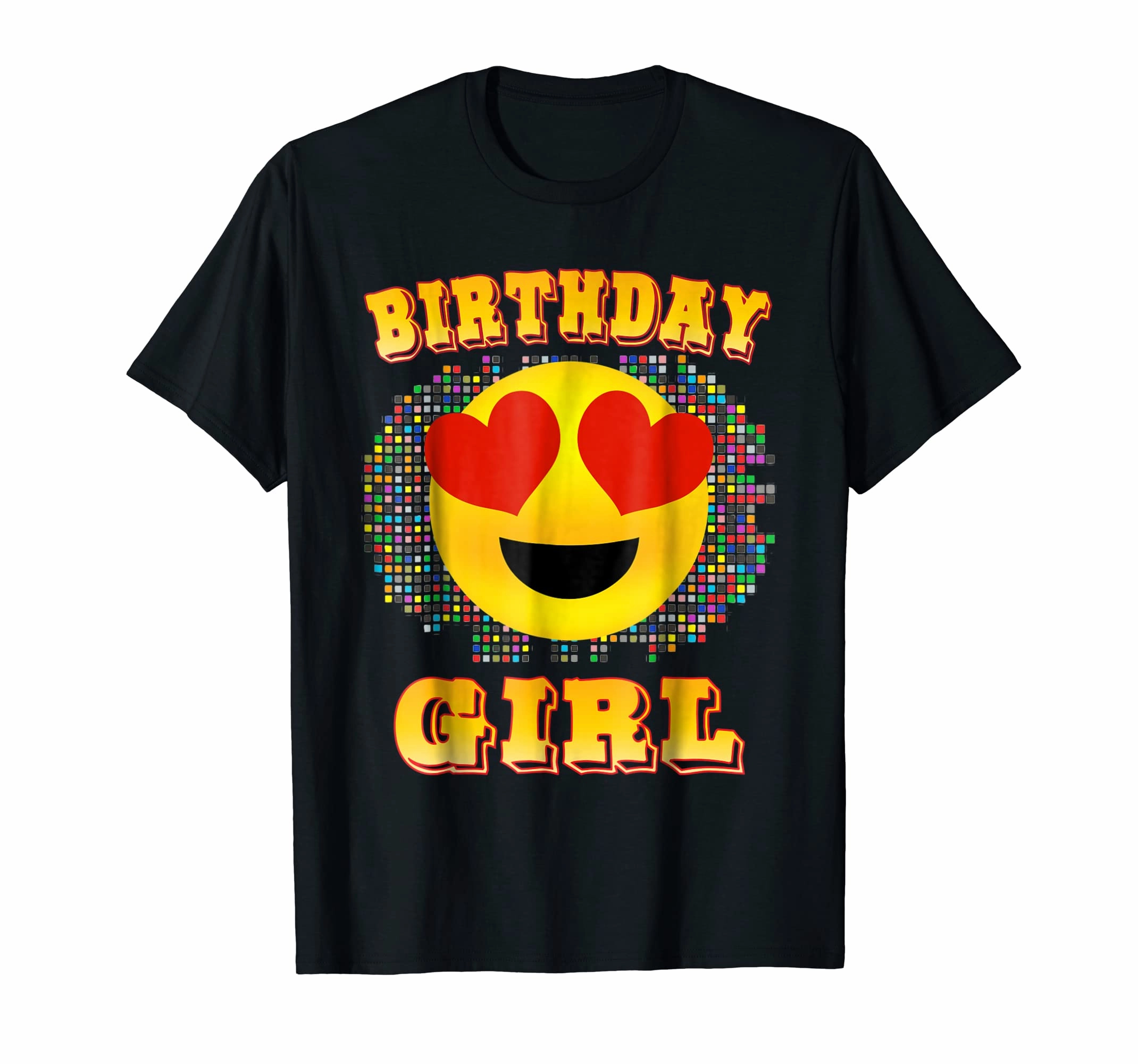 Emoji Birthday Girl Shirt Heart Eyes Emoticon Party Theme