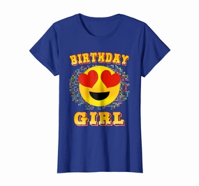 Emoji Birthday Girl Shirt Heart Eyes Emoticon Party Theme
