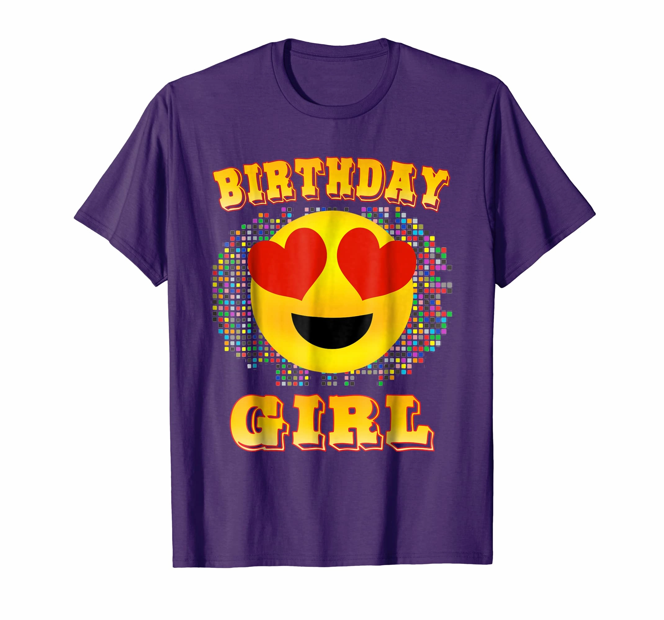 Emoji Birthday Girl Shirt Heart Eyes Emoticon Party Theme