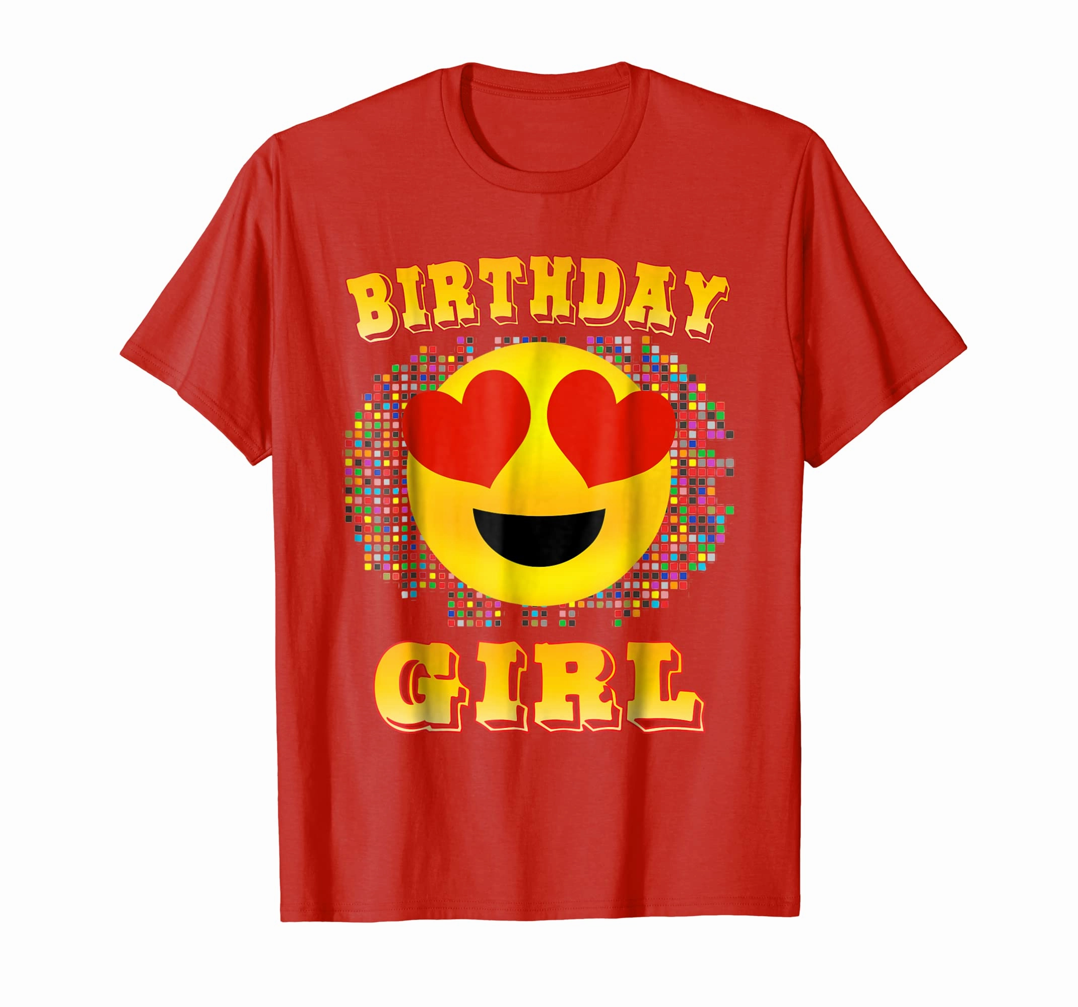 Emoji Birthday Girl Shirt Heart Eyes Emoticon Party Theme