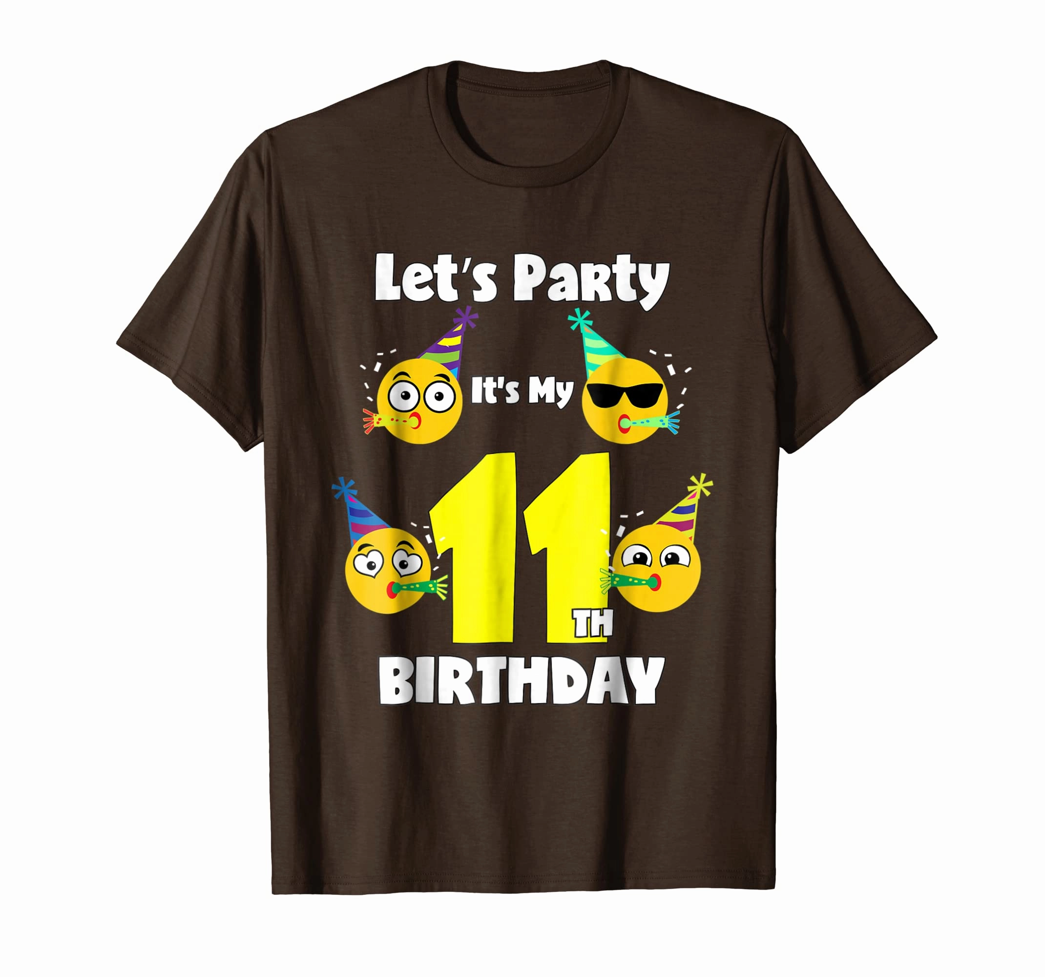 Emoji Birthday Shirt For 11 Year Old Girl Boy Toddler Fun