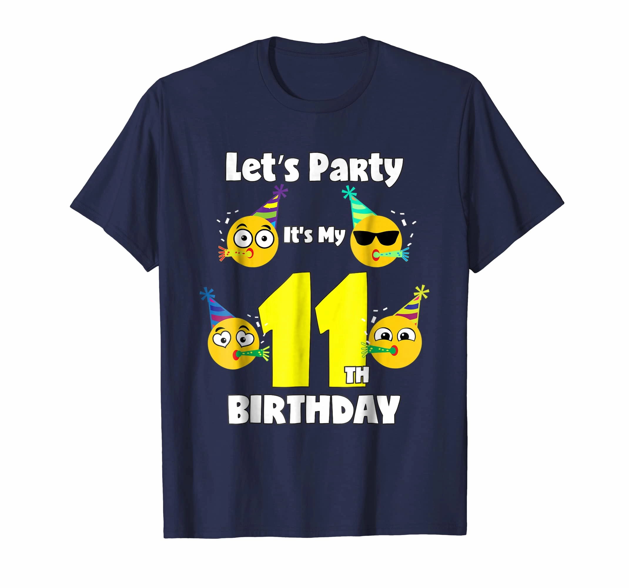 Emoji Birthday Shirt For 11 Year Old Girl Boy Toddler Fun