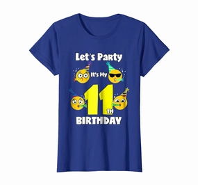 Emoji Birthday Shirt For 11 Year Old Girl Boy Toddler Fun
