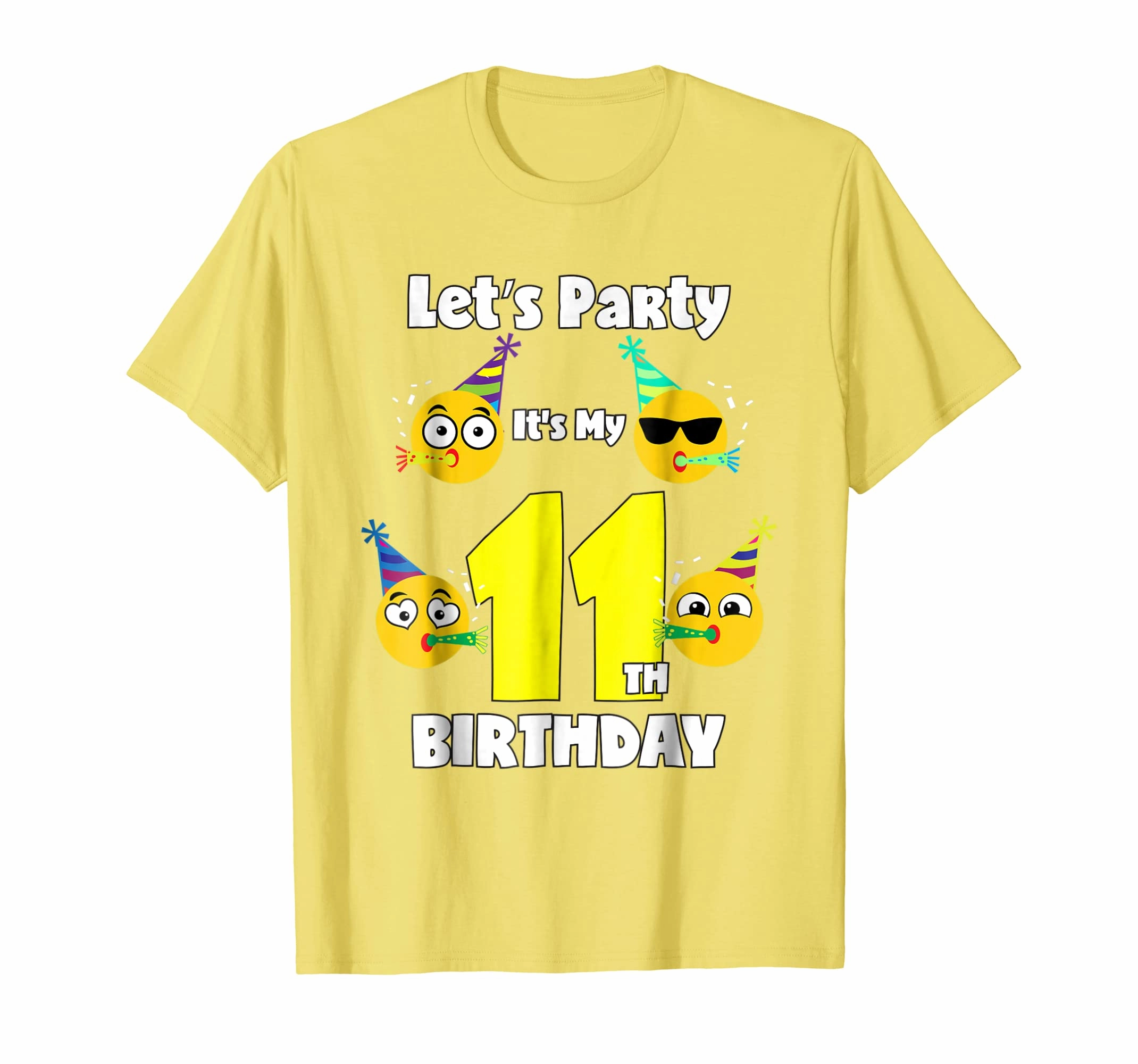 Emoji Birthday Shirt For 11 Year Old Girl Boy Toddler Fun