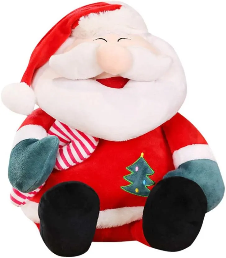 ERINGOGO Christmas Santa Claus Plush Doll Adorable Stuffed Toy for Holiday Decor for Sofas Cars Christmas Parties Soft and for Collectors and Gifting