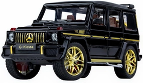 EROCK 1/24 Die-Cast Car Model Collectible Benz G63 AMG Model Car with Lights and Sound, Alloy Pull Back Toy car Toy Vehicle for Adult Boys Girls Gift