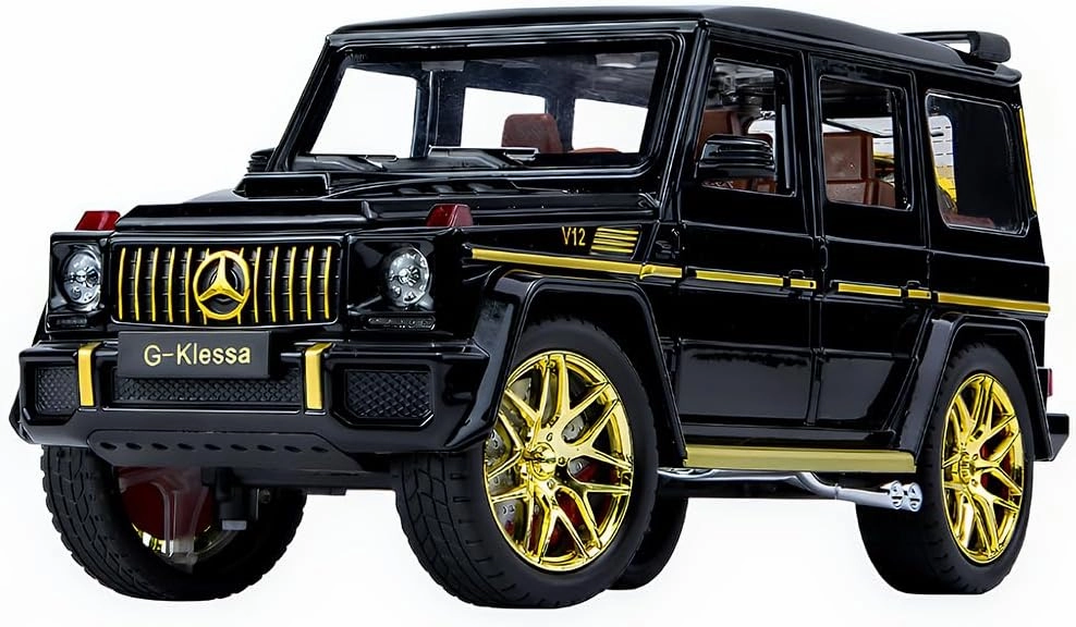 EROCK 1/24 Die-Cast Car Model Collectible Benz G63 AMG Model Car with Lights and Sound, Alloy Pull Back Toy car Toy Vehicle for Adult Boys Girls Gift