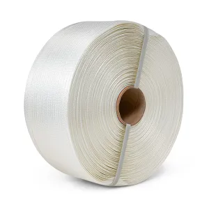 ESK Packaging® Woven Poly Cord Strapping - 1/2" x 3900 Foot x 825lbs Break Strength – Medium Duty, Weather-Resistant Flat Rope – 1 Roll