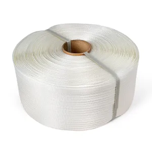 ESK Packaging® Woven Poly Cord Strapping - 3/4" x 2100 Foot x 900lbs Break Strength – Light Duty, Weather-Resistant Flat Rope – 1 Roll