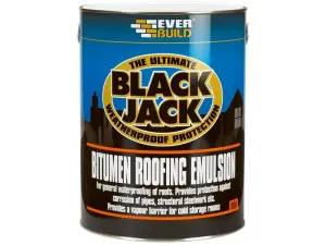 Everbuild Black Jack 906 Bitumen Roofing Emulsion 5 litre