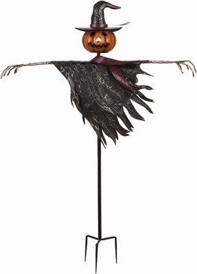 Evergreen Garden Beautiful Decorative Oversize Jack-O-Lantern Scarecrow Garden Stake - 49 x 12 x 68 Inches Fade and Weather Resistant Indoor/Outdoor Decoration for Homes, Yards and Gardens