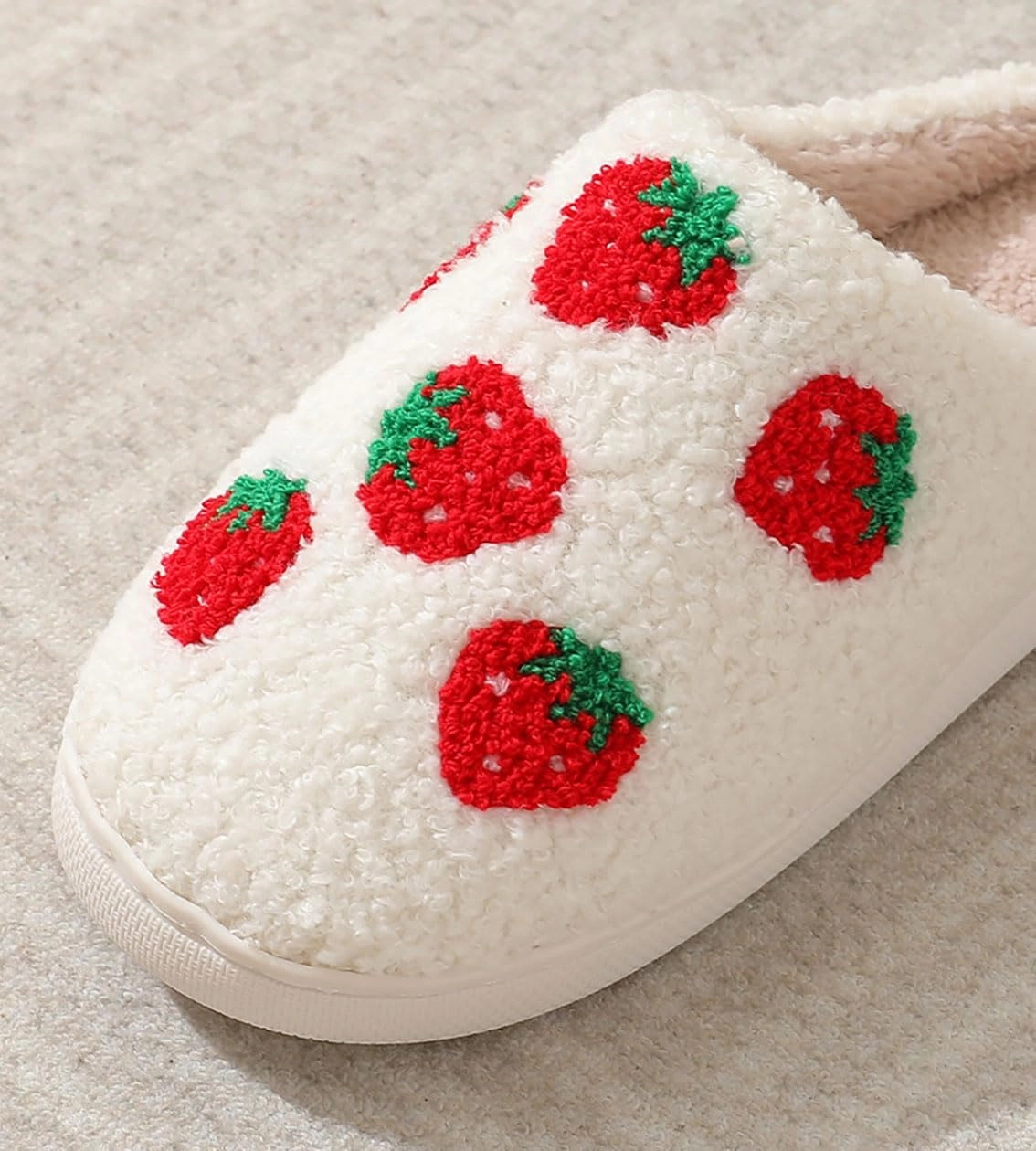 Evil Eye 'See You At Midnight' Cat & Mushroom Cherry Strawberry Heart Shaped Love Slippers - Women's & Men's Vintage Memory Foam Comfort Warm Plush Non-Slip Household Shoes