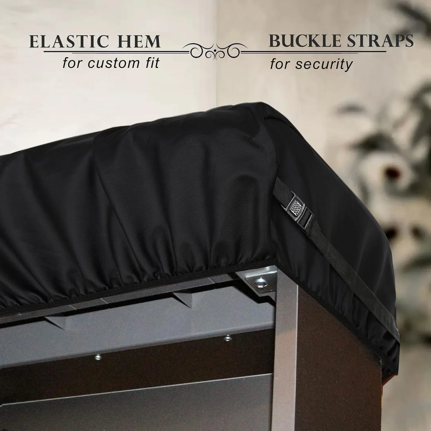 Explore Land Stretchy 88 Keys Piano Keyboard Dust Cover with Music Stand Opening for Digital Electronic Piano (88key, Black)