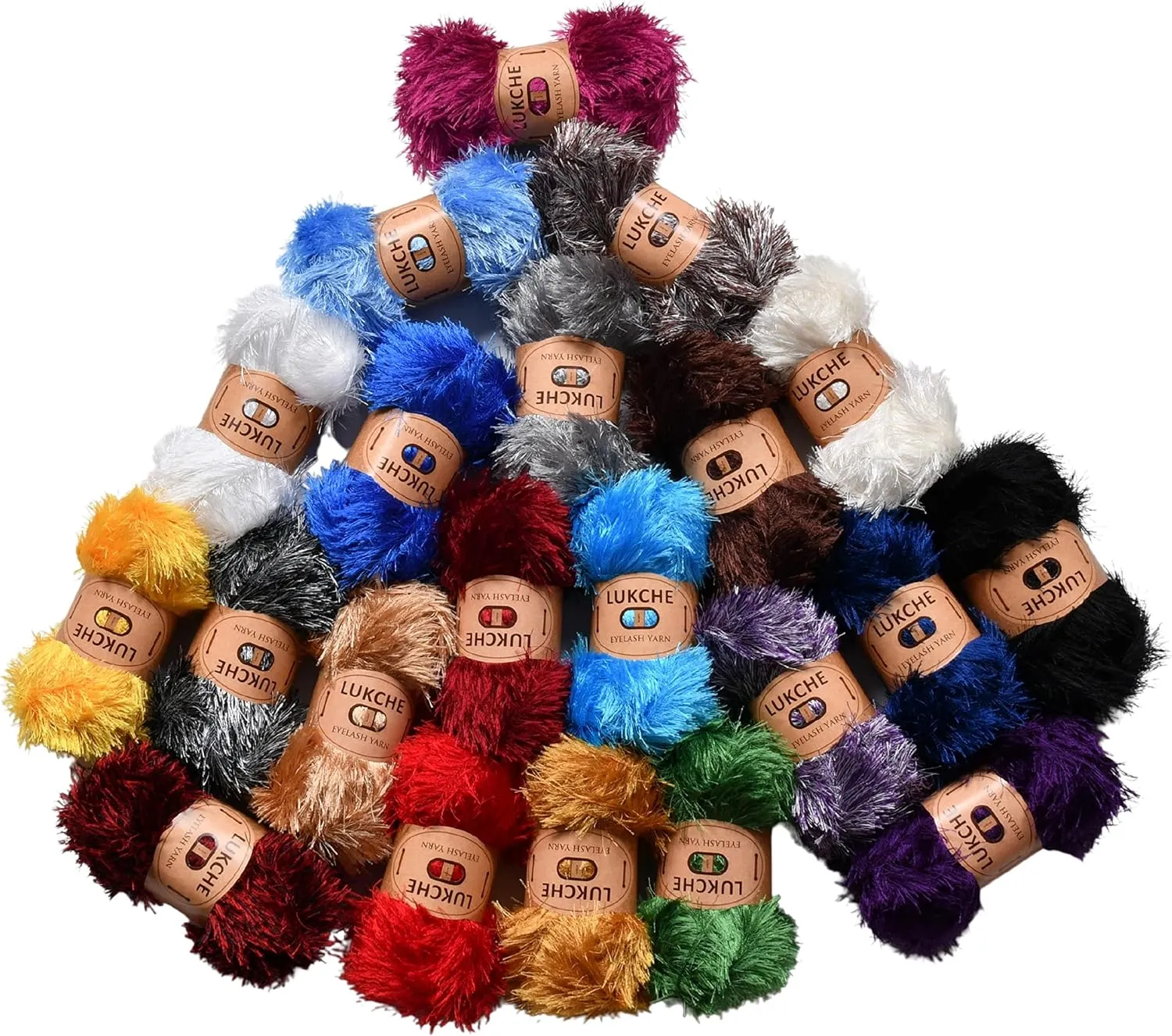 Eyelash Fun Fur Yarn Premium 100% Polyester 164 Yds (150 Mt), 3.53 Oz (100 Gr) Colorful Crochet Yarn Dıy Hand Knitting (Blue, 3 Skein)
