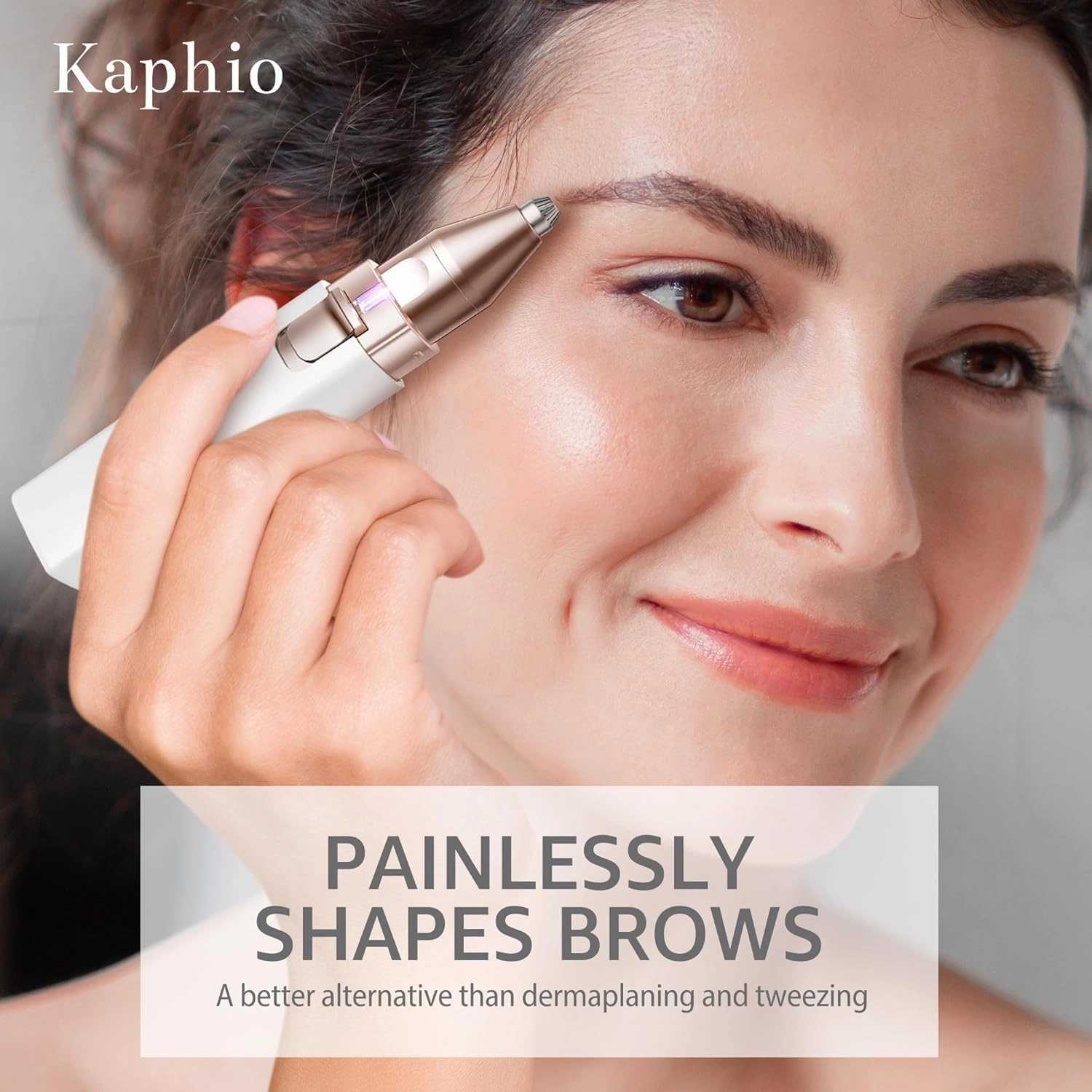 Facial Hair Removal for Women: Electric Eyebrow Trimmer & Hair Removal Device - 2 in 1 Rechargeable Face Shaver Painless Eyebrow Shaper for Upper Lip Chin Peach Fuzz brow