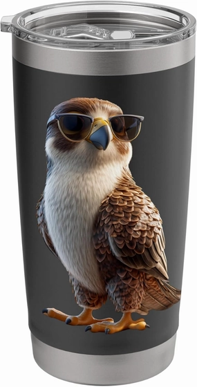 Falcon Kestrel Falcons Hunting Peregrine Birds Falconry Stainless Steel Insulated Tumbler