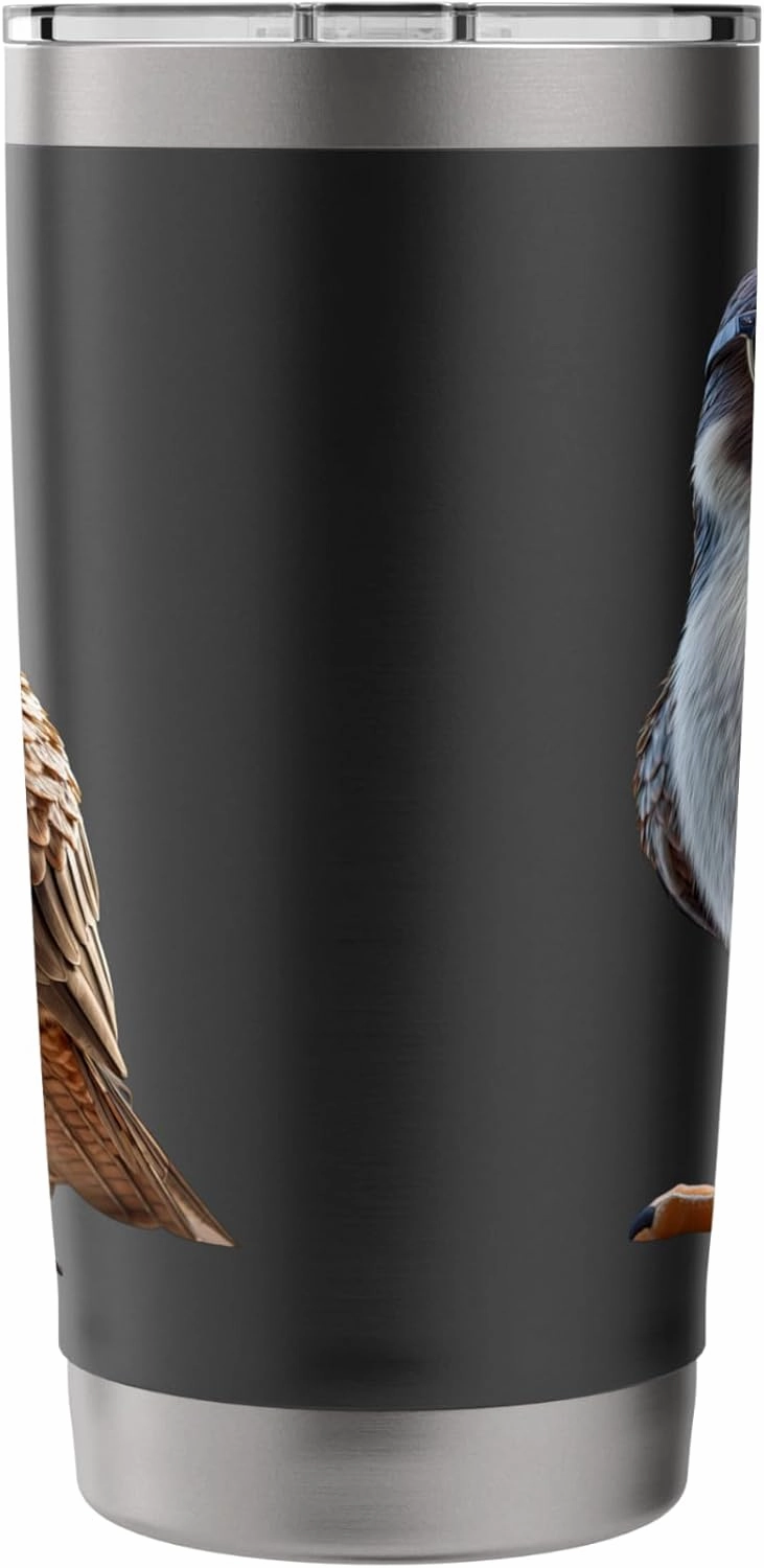 Falcon Kestrel Falcons Hunting Peregrine Birds Falconry Stainless Steel Insulated Tumbler