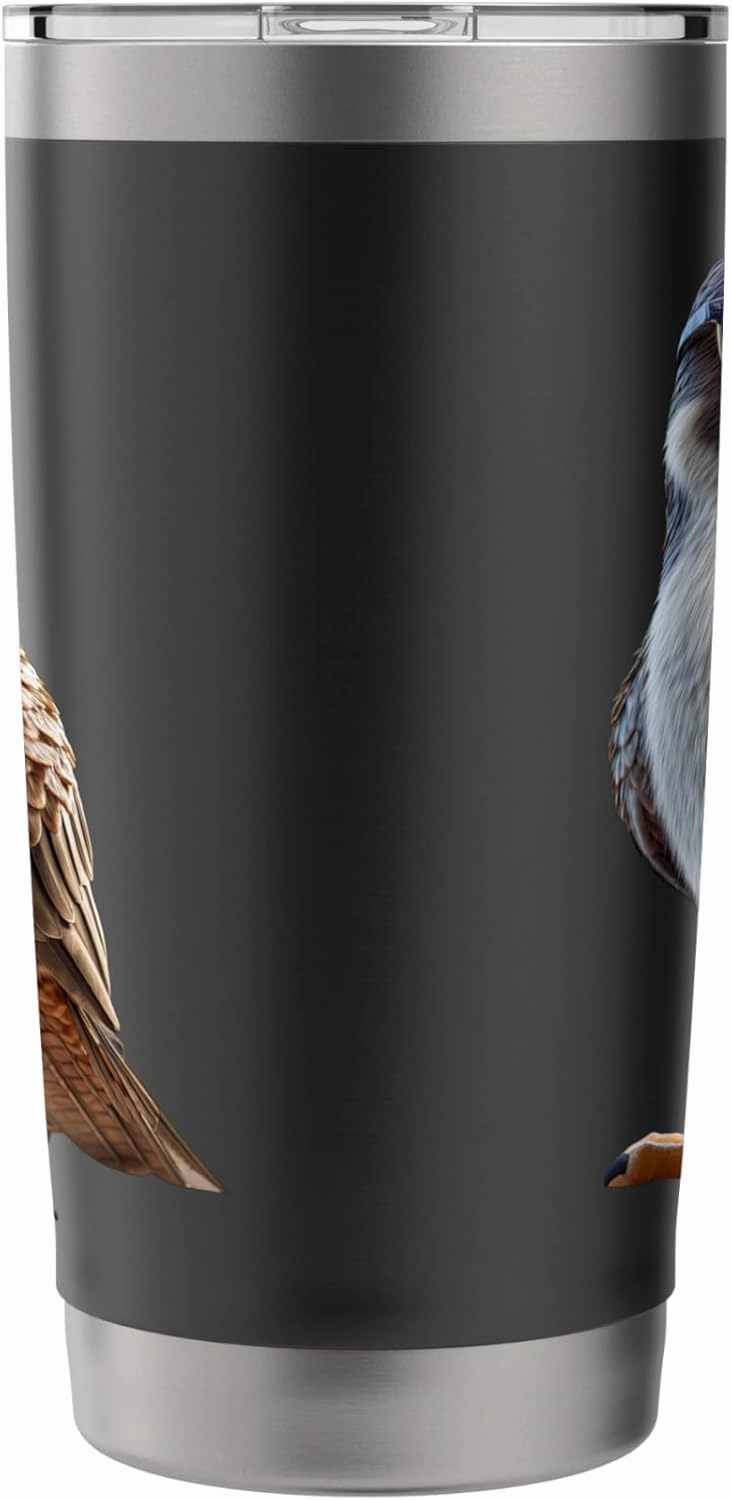 Falcon Kestrel Falcons Hunting Peregrine Birds Falconry Stainless Steel Insulated Tumbler