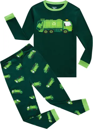 Family Feeling Little Boys Pajamas Sets 100% Cotton Long sleeve Pjs
