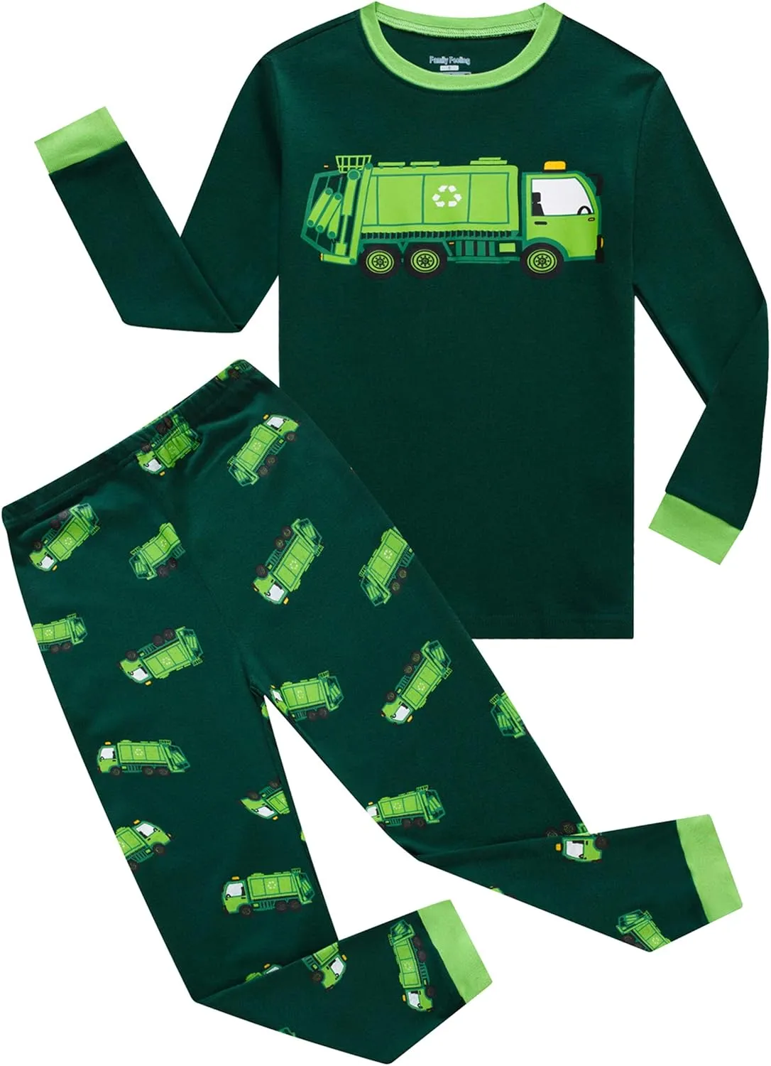 Family Feeling Little Boys Pajamas Sets 100% Cotton Long sleeve Pjs