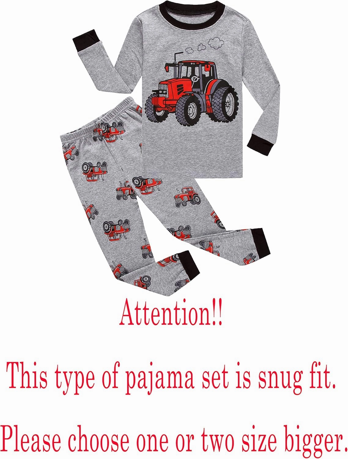 Family Feeling Little Big Boy Pajamas Sets 100% Cotton Pjs Kids Jammies