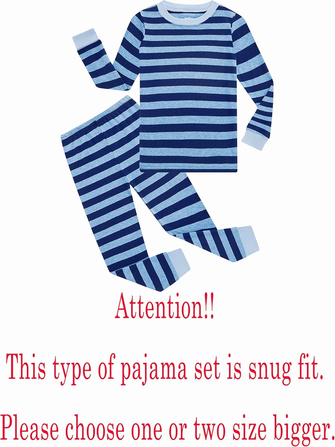 Family Feeling Little Big Boy Pajamas Sets 100% Cotton Pjs Kids Jammies