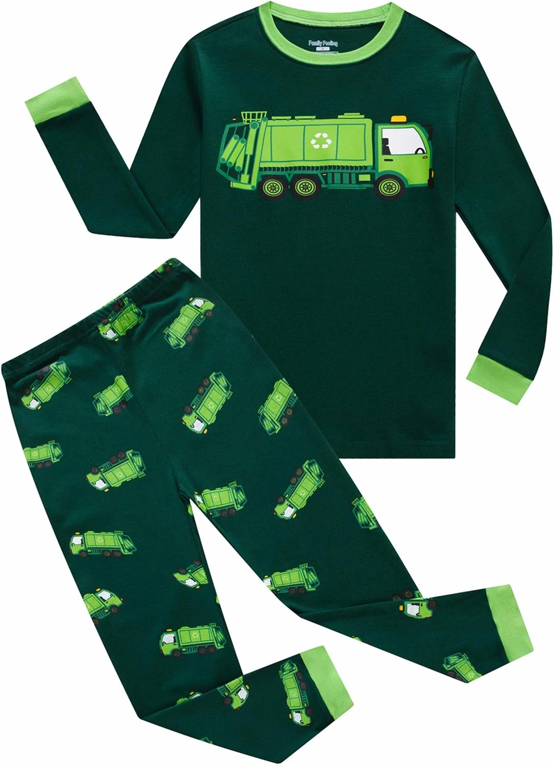 Family Feeling Little Boys Pajamas Sets 100% Cotton Long sleeve Pjs