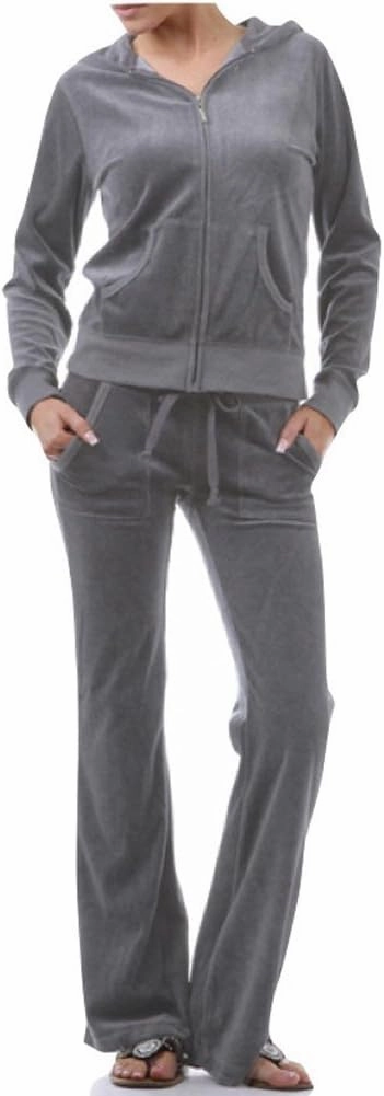 Fashions 2 Piece Velour Set Hoodie Winter Track Suit Women/Girls XL XXL XXXL