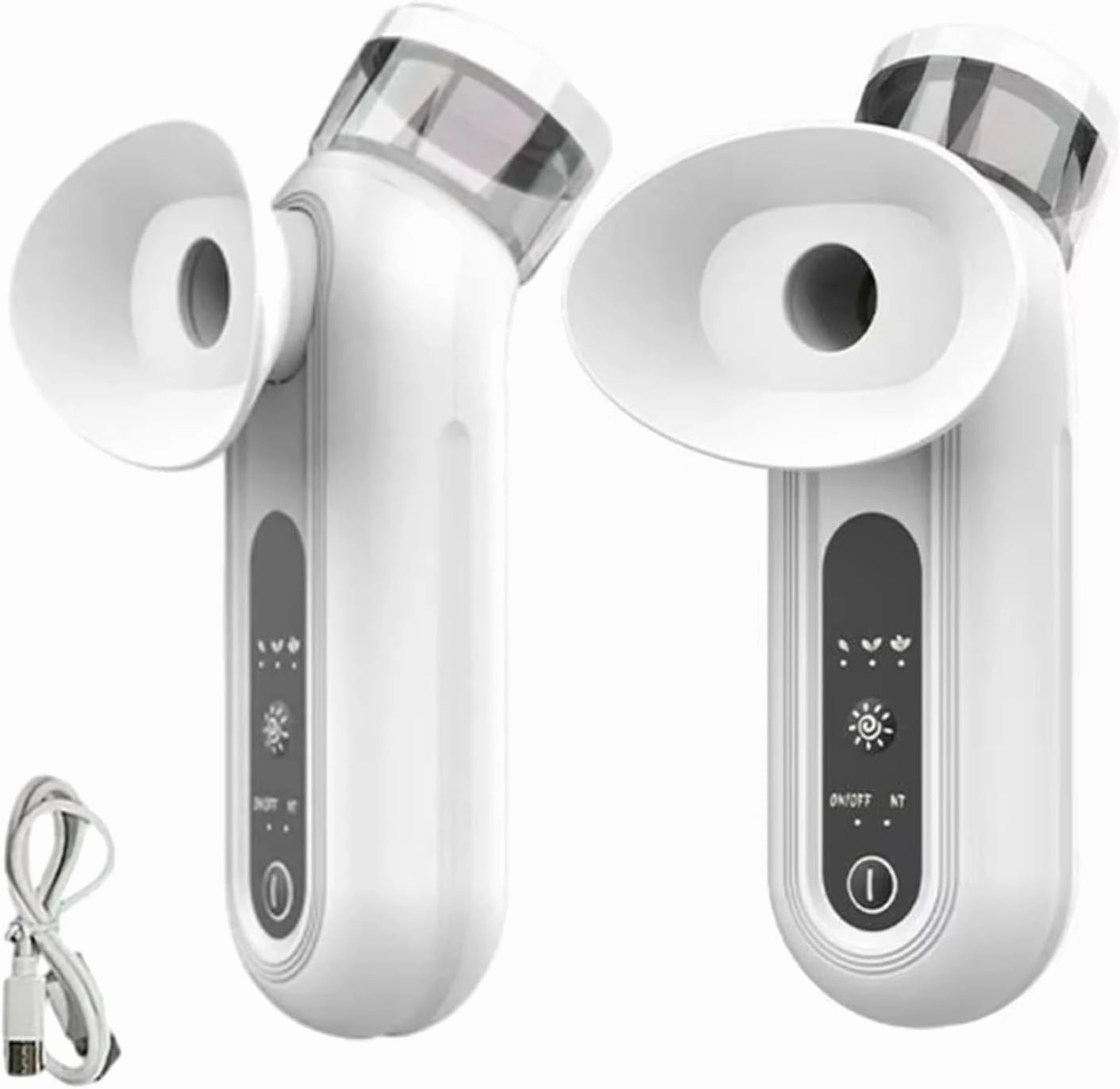 Fast Dry Eye Relief Steam, Steam Therapy for Dry Eyes,Nano Portable Mini Rechargeable Eye Mist Steamer for Moisturizing Cleaning (2pc)
