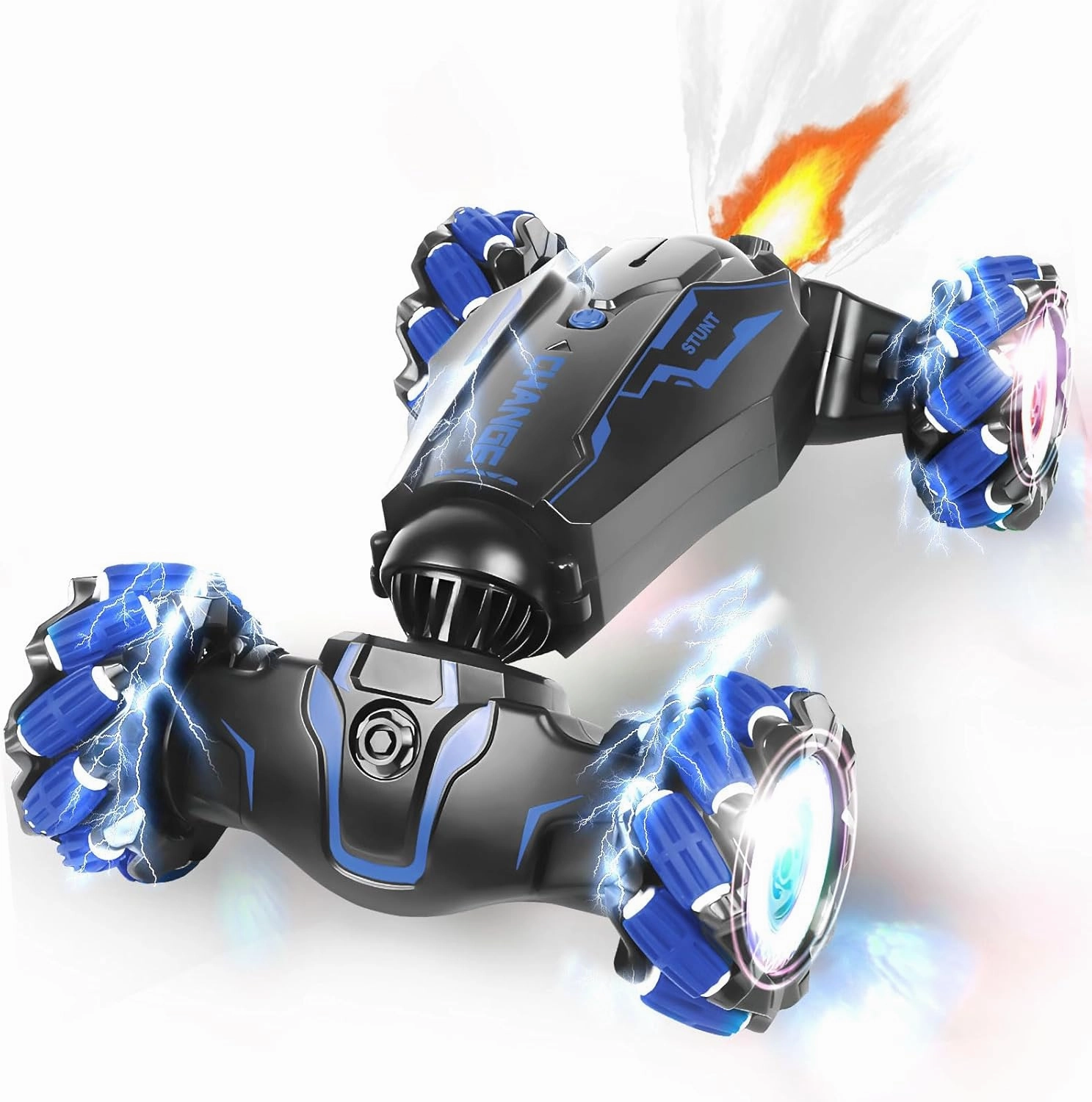 FEIMUOSI Remote Control Car - RC Car Stunt Toys Gesture Sensing RC Drift Rechargeable Transformer 360° Rotating Hand Controlled Toys Christmas Birthday Gifts for Boys Kids