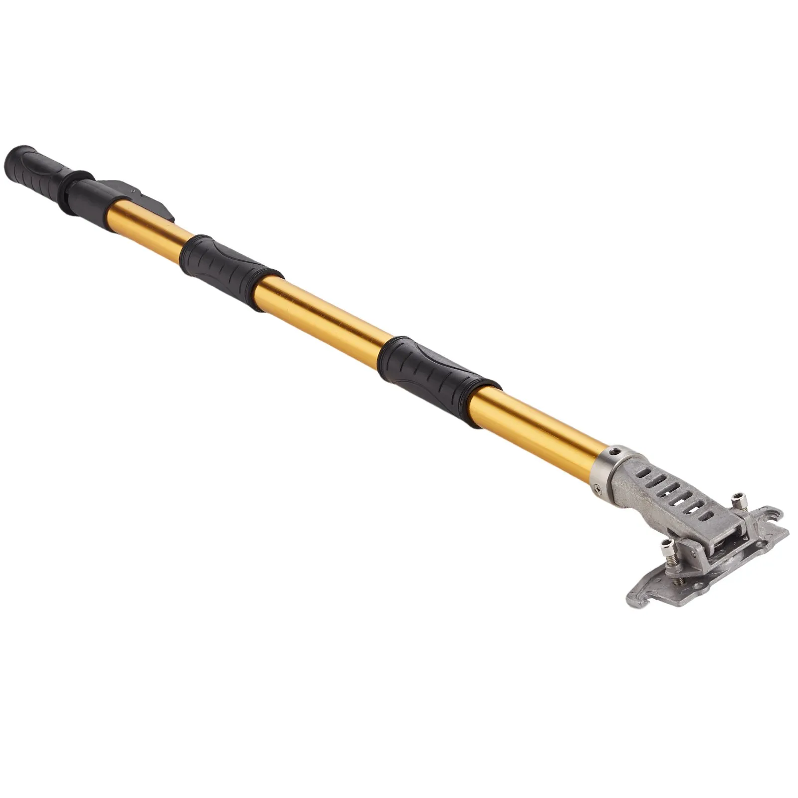 (FINAL PRICES ARE LOWER ON OUR SITE!) VEVOR Drywall Flat Box Handle, 40''-64'', Anodized Aluminum Flat Finishing Extension Handle, 5-Section Length Adjustable, Non-slip Grip and 360° Painting for Plasterboard, Wallboard, Sheetrock