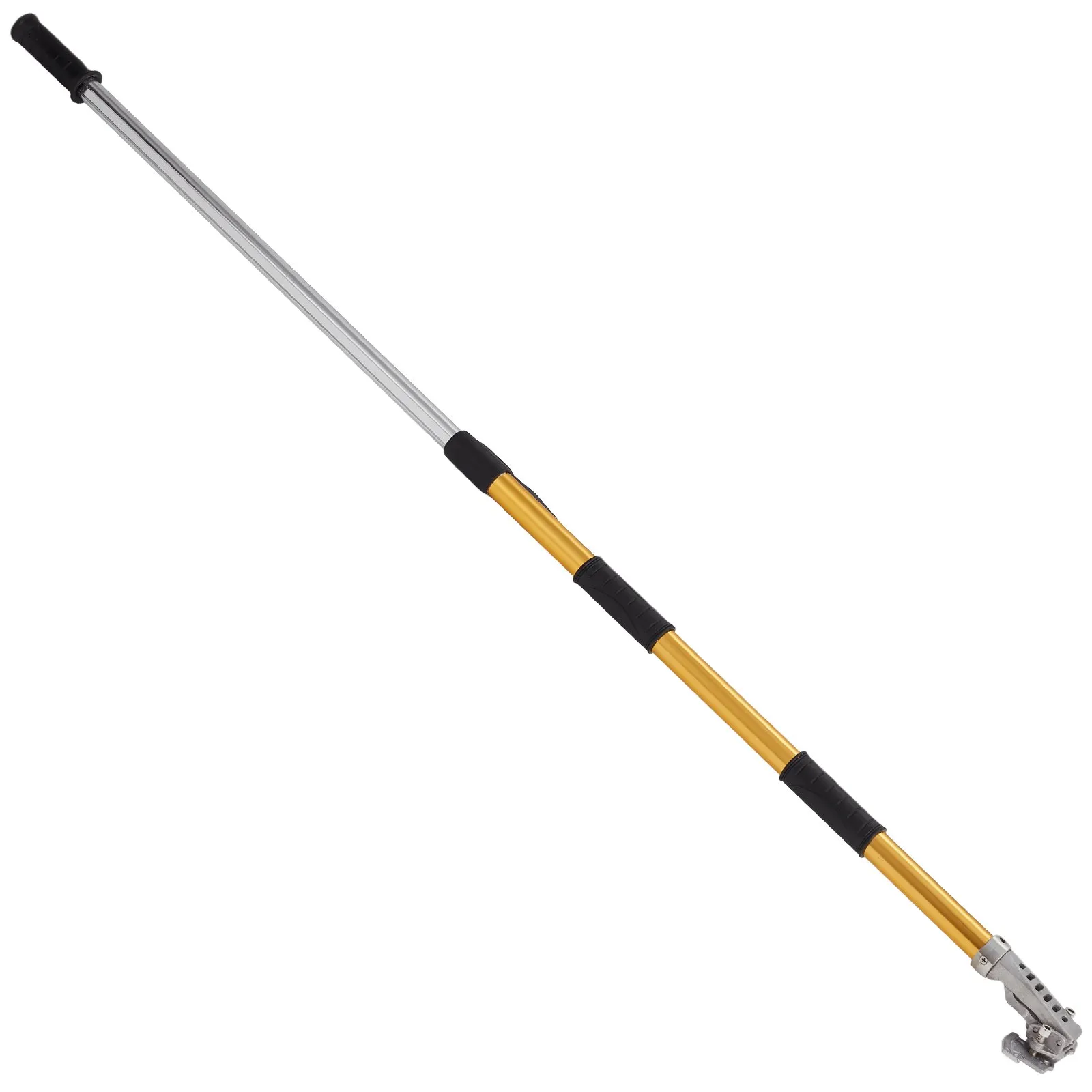 (FINAL PRICES ARE LOWER ON OUR SITE!) VEVOR Drywall Flat Box Handle, 40''-64'', Anodized Aluminum Flat Finishing Extension Handle, 5-Section Length Adjustable, Non-slip Grip and 360° Painting for Plasterboard, Wallboard, Sheetrock