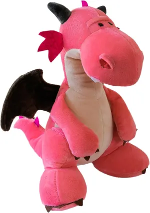Fire Dragon - Cute Dinosaurs Stuffed Animal Plush Toy - Adorable Soft Dragon Toy Plushies and Gifts - Perfect Present for Kids, Babies, Toddlers (Pink,11.8 inch/30cm)