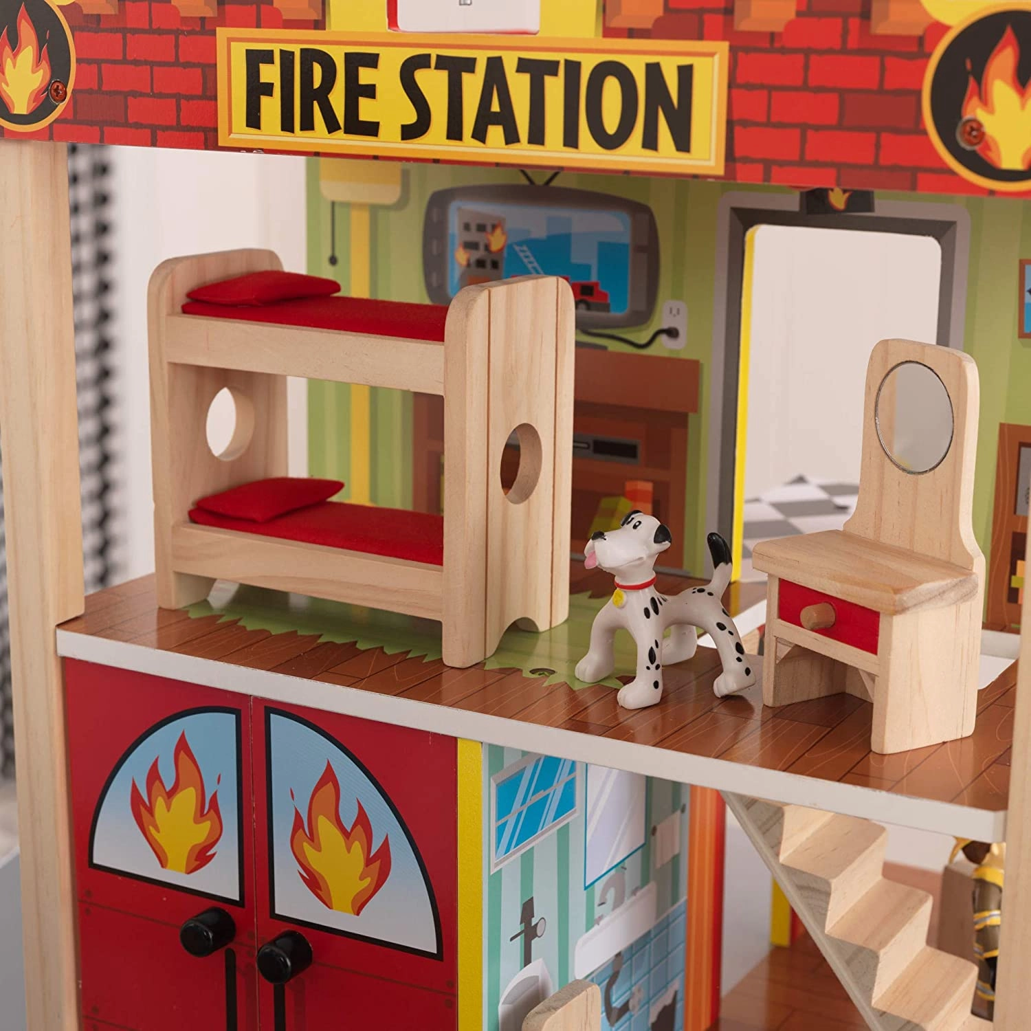 Fire Station Set Multicolor