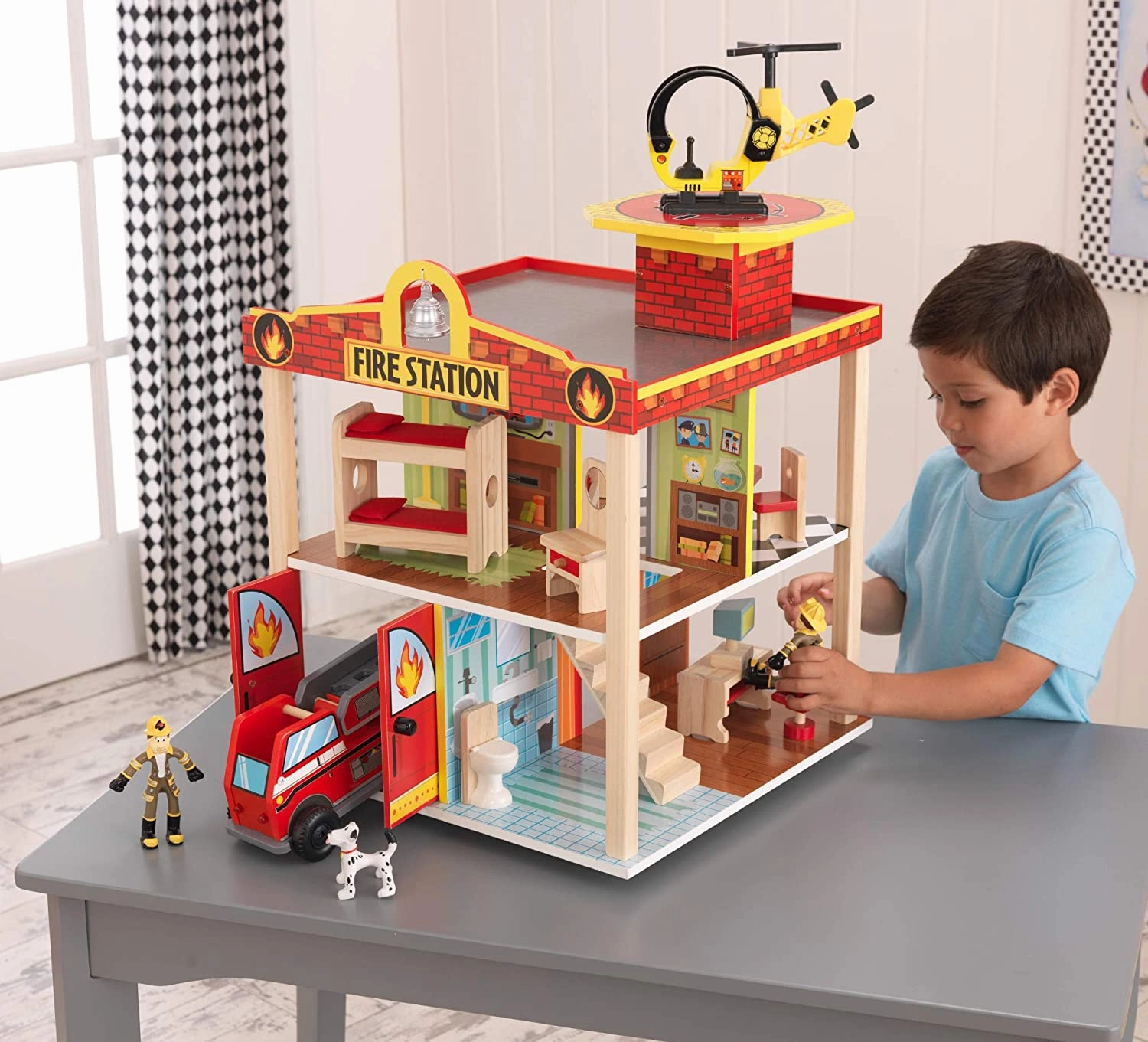 Fire Station Set Multicolor