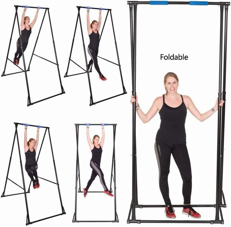 Fitness Multi-Function Horizontal Bar Pull-up Device Home Equipment Pull-up Pole Children's Gymnastics Bars Training Bar ，Black-180x120x250cm