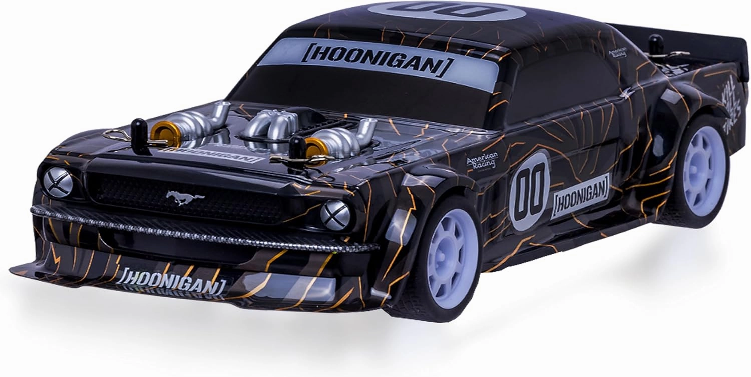 Flybar Hoonigan Mustang Remote Control RC Car for Kids – 3.7V, 2.4 GHz, Detailed Replica Design, USB Rechargeable Battery Included, 1:16 Scale, 150 ft Range, 6 Mph